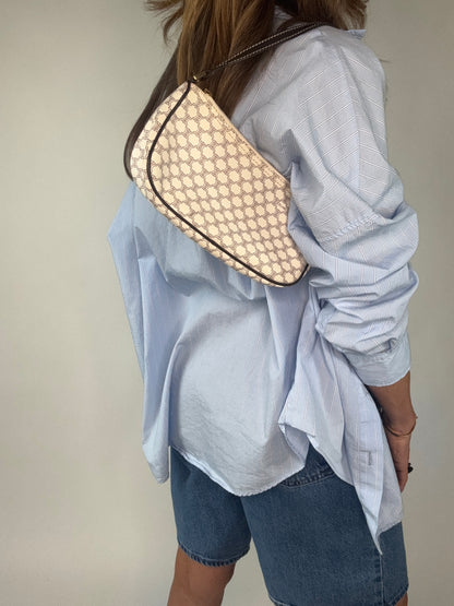 Celine Macadam White Triomphe Pochette