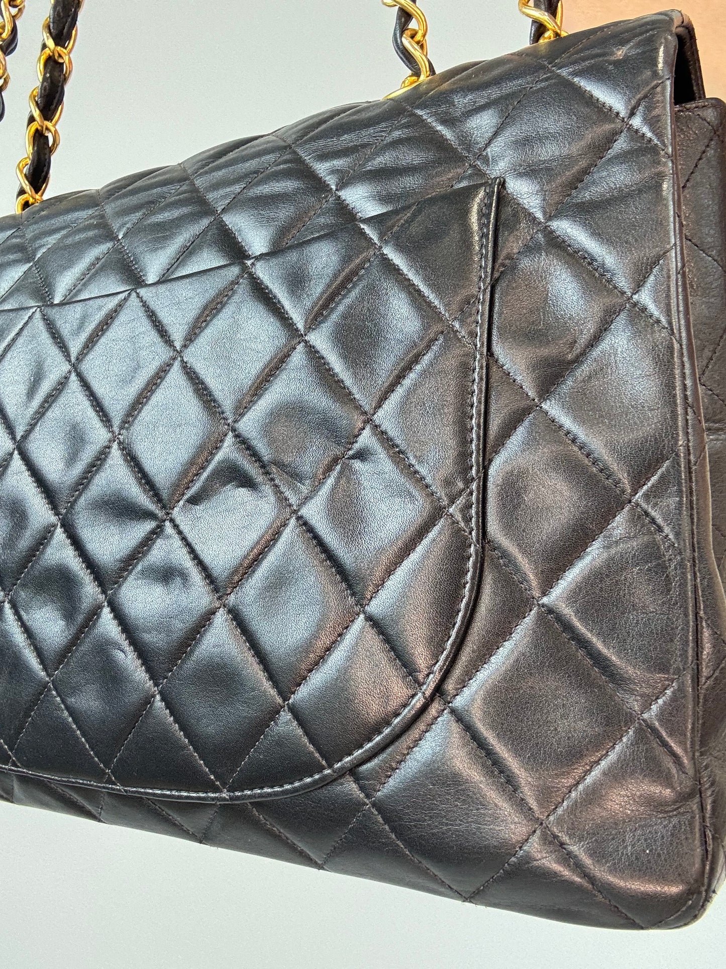 Chanel Vintager Lambskin Jumbo Flap