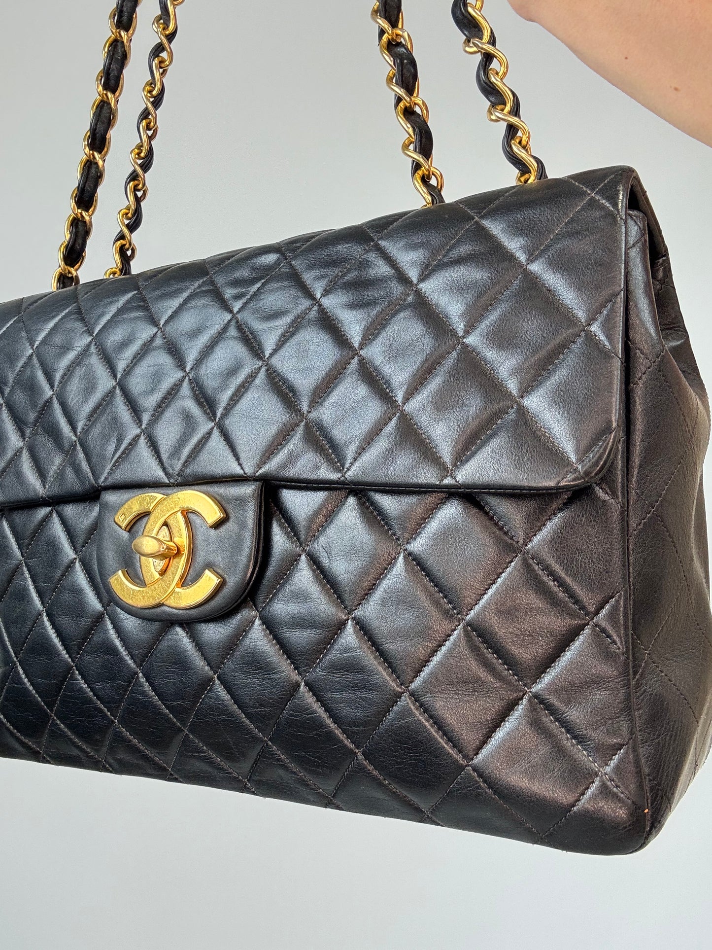Chanel Vintager Lambskin Jumbo Flap