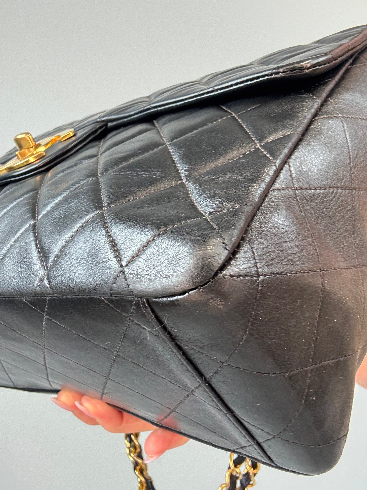 Chanel Vintager Lambskin Jumbo Flap