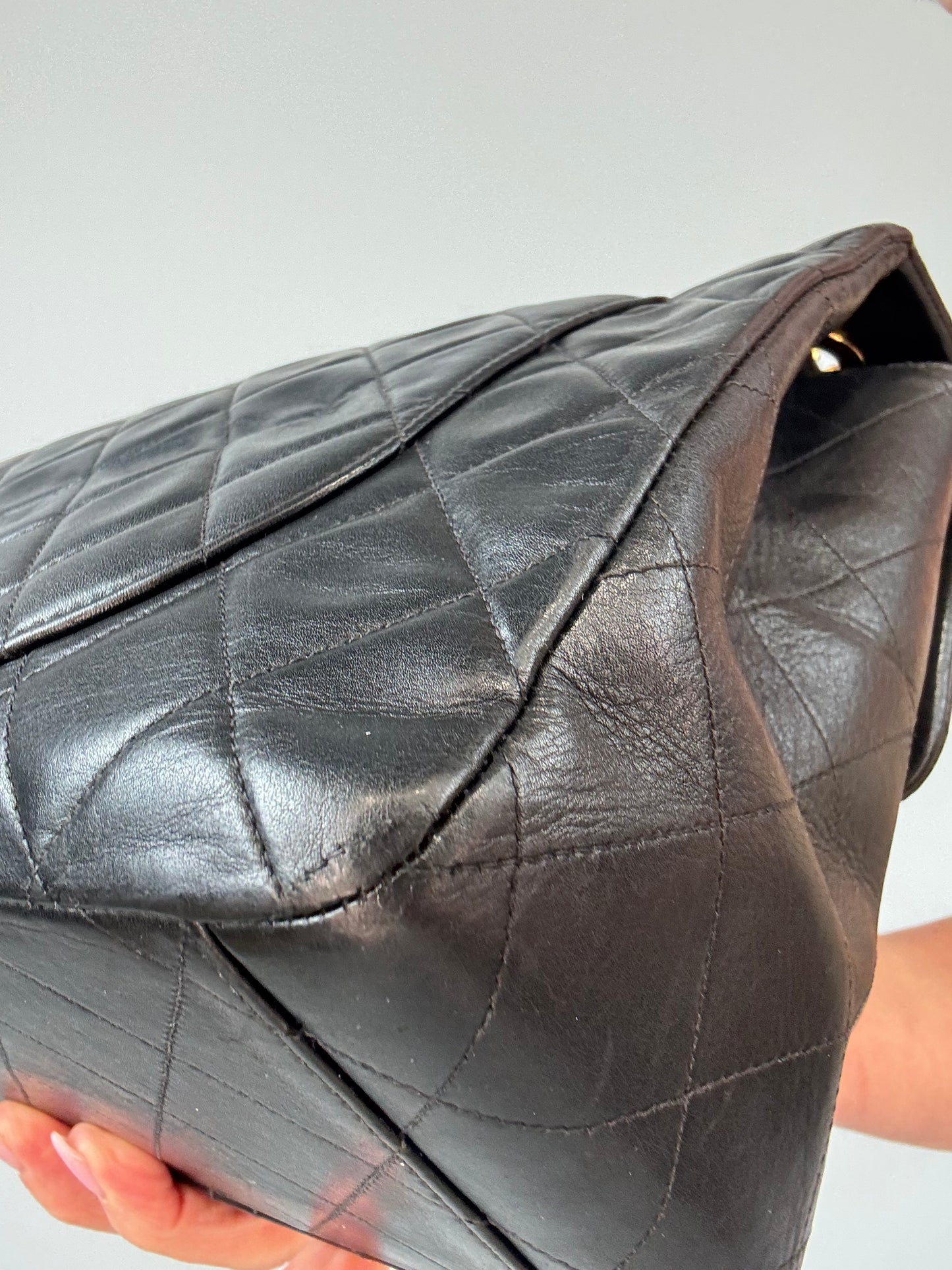 Chanel Vintager Lambskin Jumbo Flap