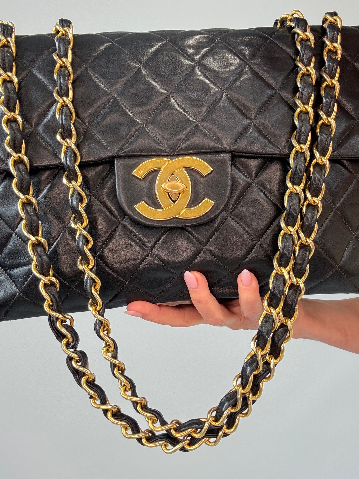 Chanel Vintager Lambskin Jumbo Flap