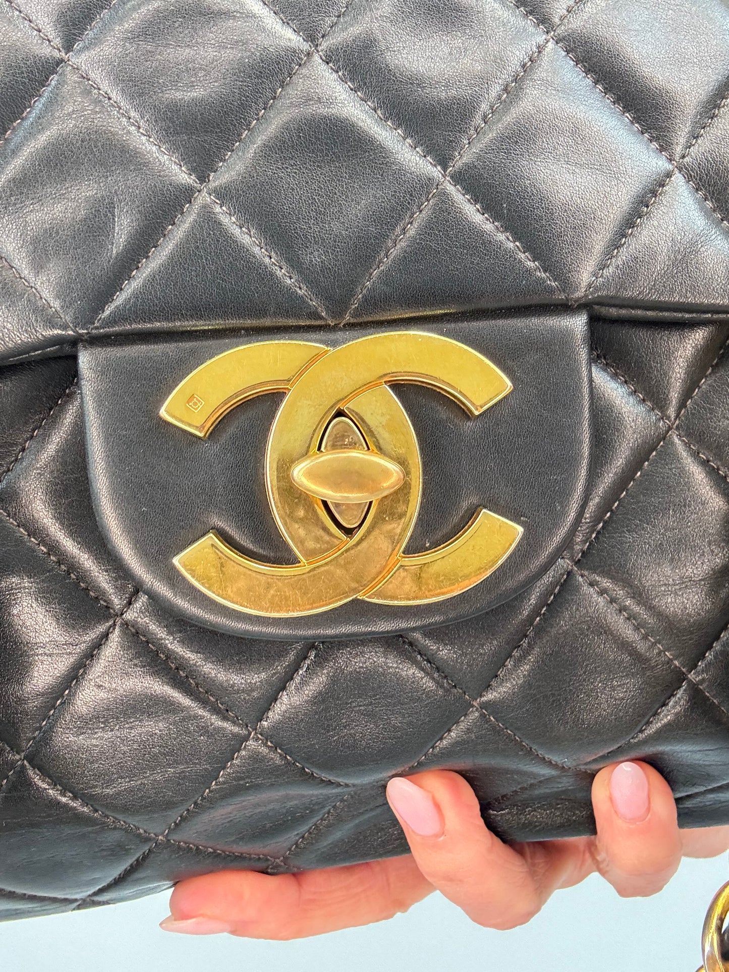 Chanel Vintager Lambskin Jumbo Flap
