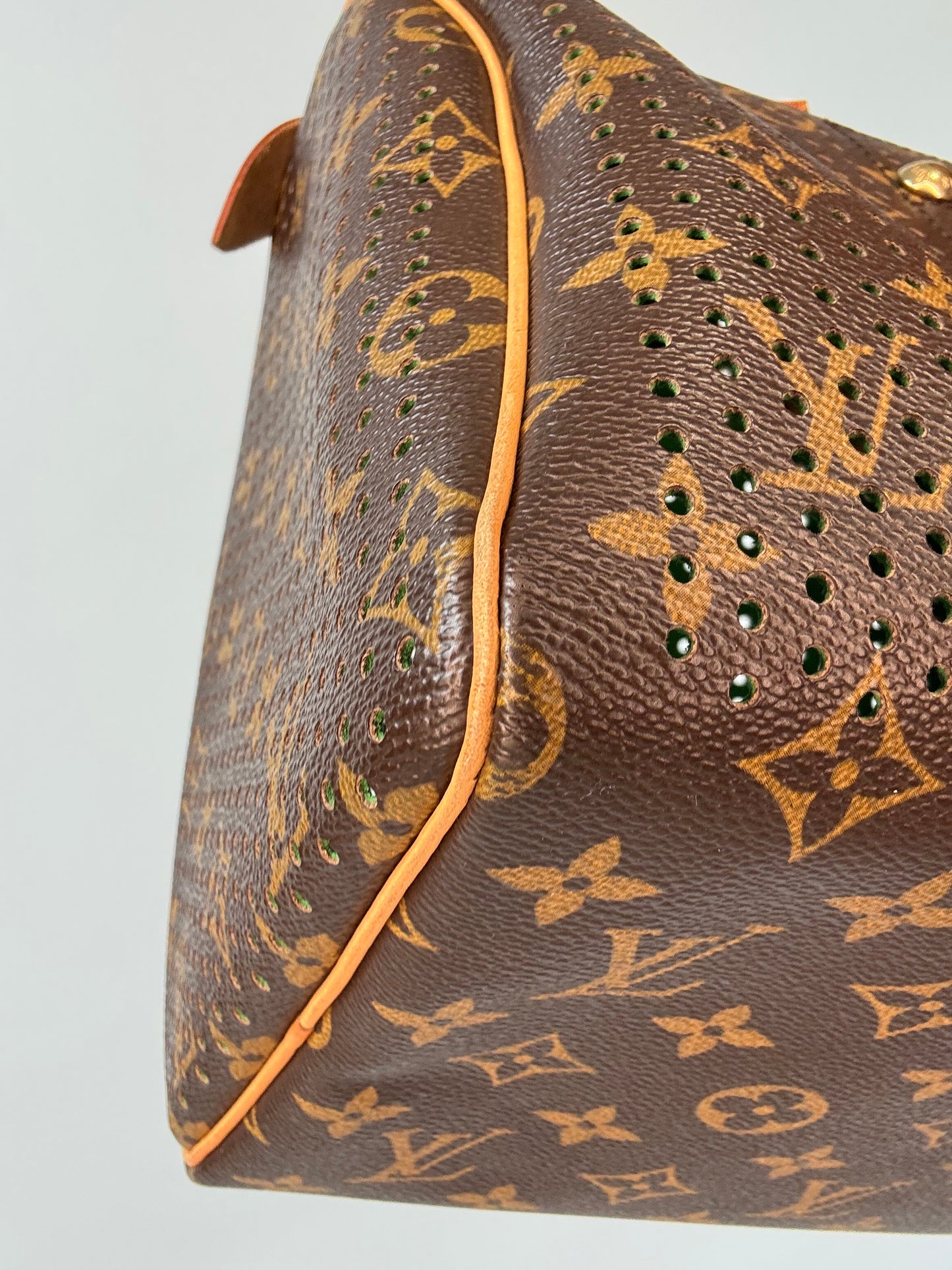 Louis Vuitton Limited Edition Monogram Perforated Speedy 30 — Green — 2006