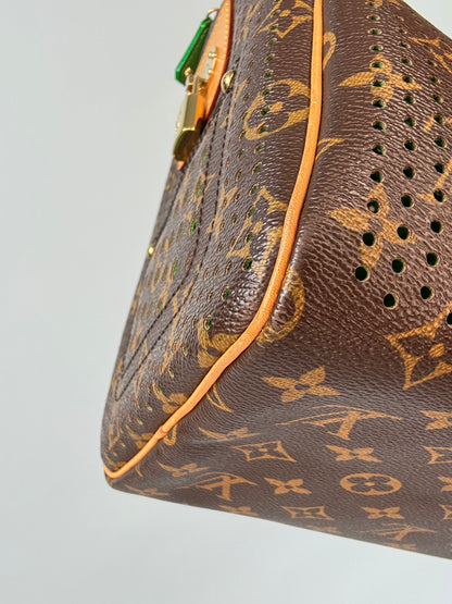 Louis Vuitton Limited Edition Monogram Perforated Speedy 30 — Green — 2006
