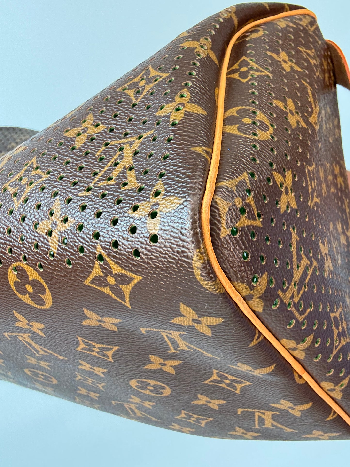 Louis Vuitton Limited Edition Monogram Perforated Speedy 30 — Green — 2006