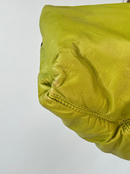 Bottega Veneta Green Intrecciato Aquilone Trimmed Hobo
