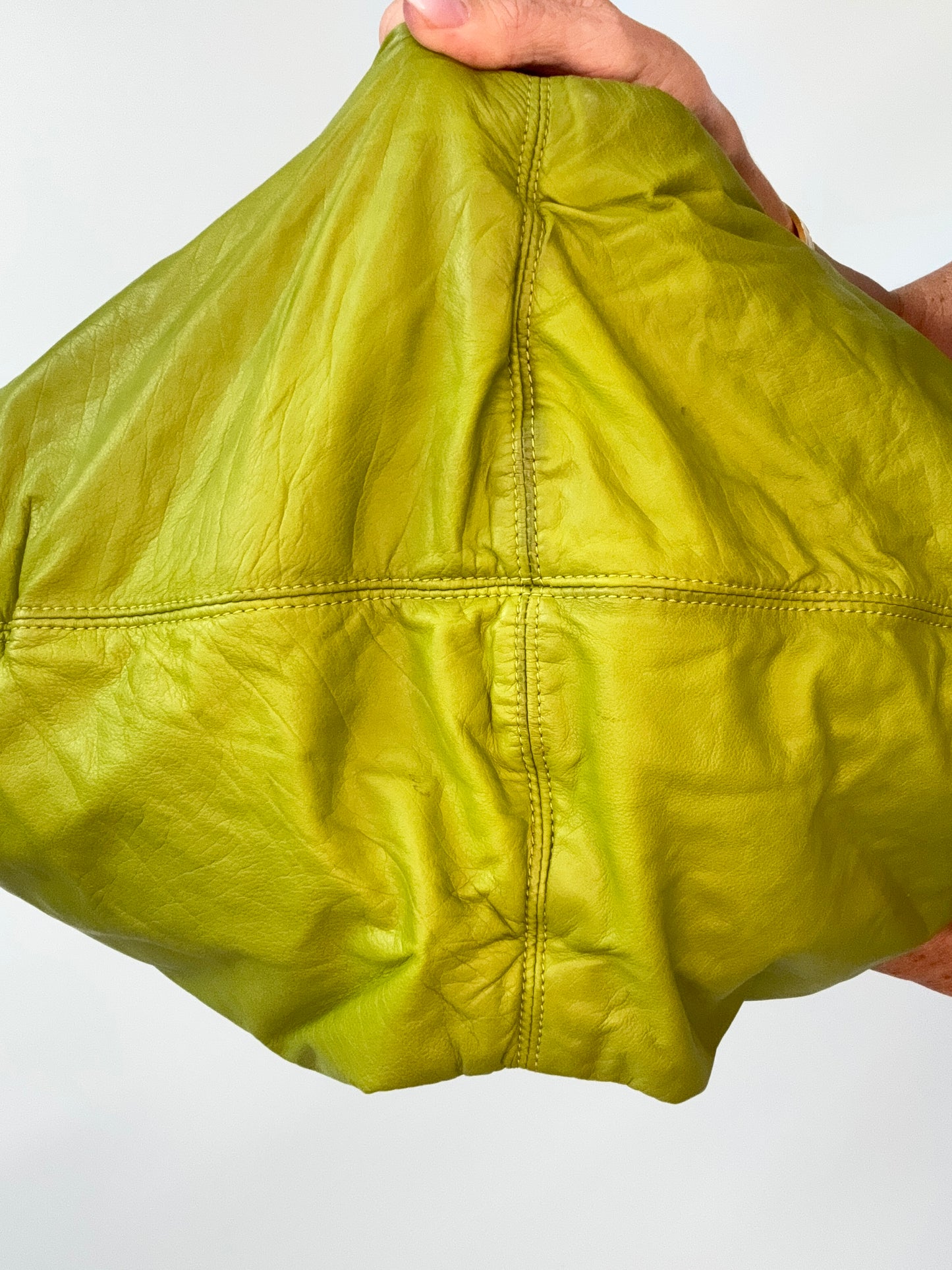 Bottega Veneta Green Intrecciato Aquilone Trimmed Hobo