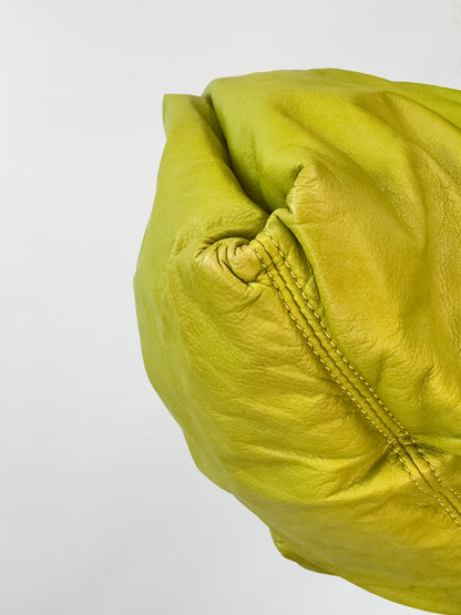 Bottega Veneta Green Intrecciato Aquilone Trimmed Hobo