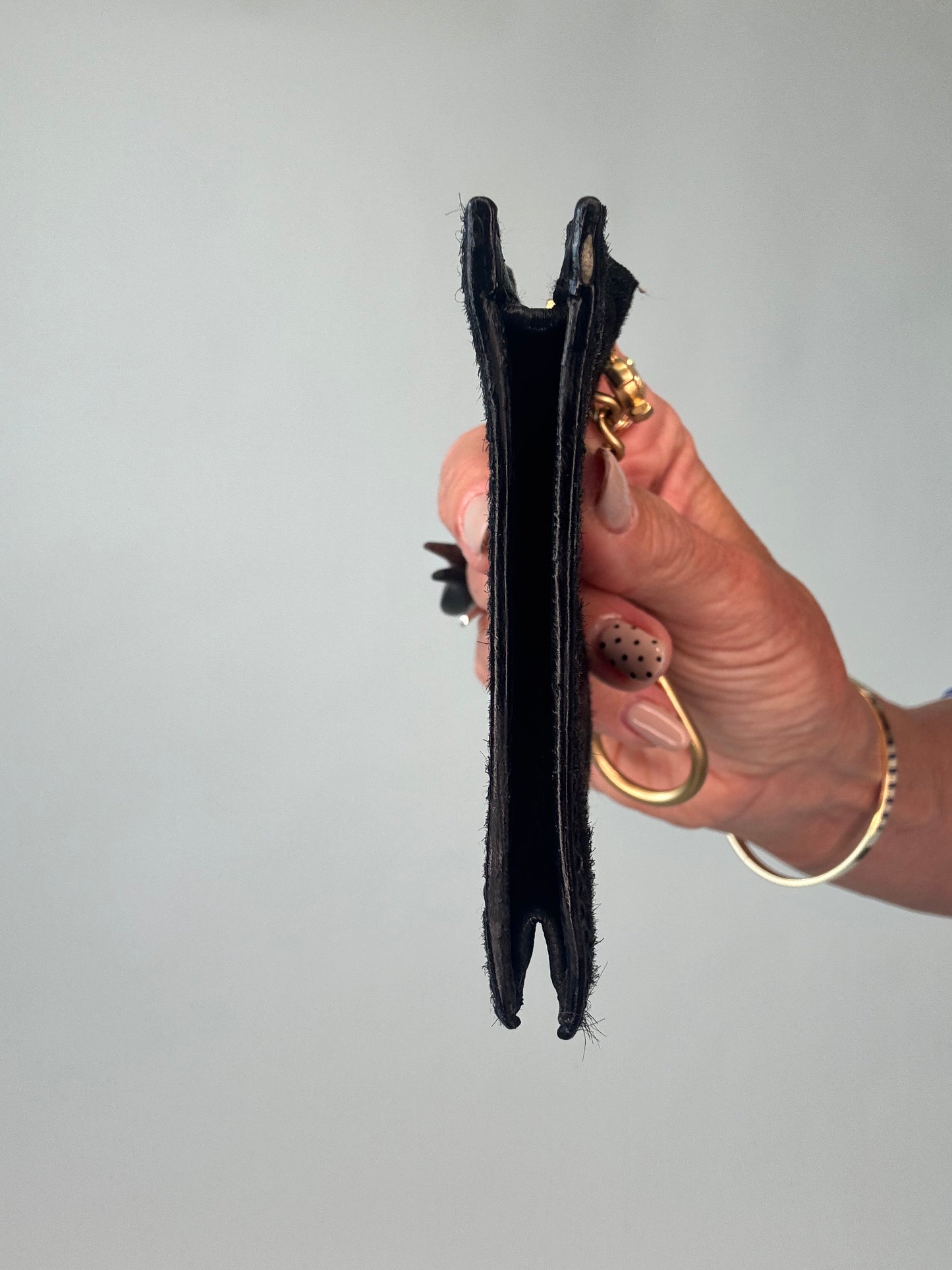 Chanel CoCo Pony Hair Key/ Bag Chaim Black