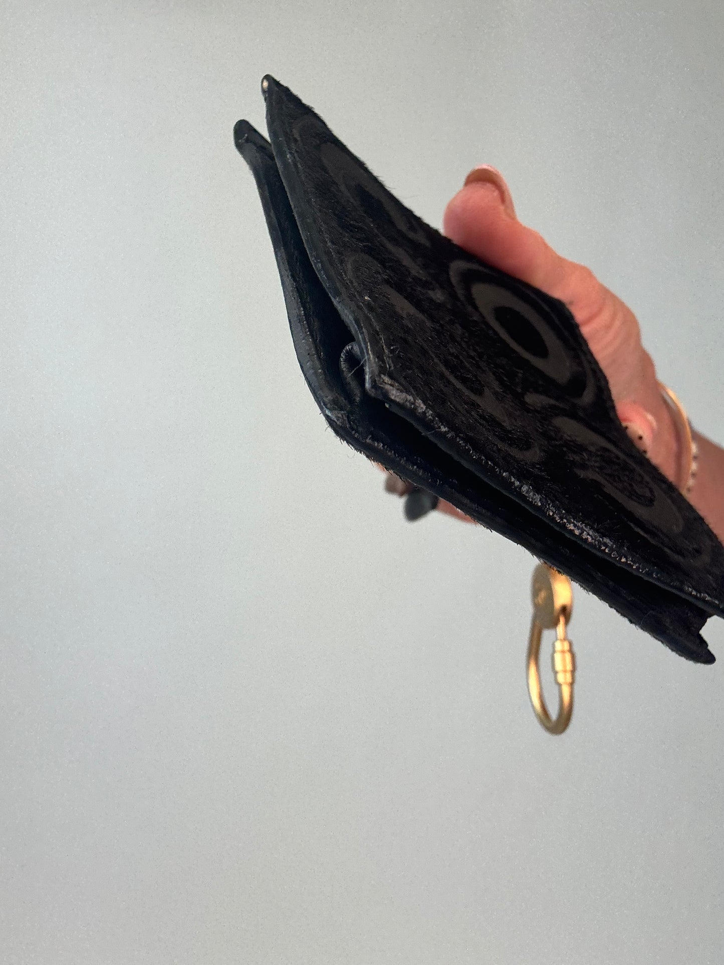Chanel CoCo Pony Hair Key/ Bag Chaim Black
