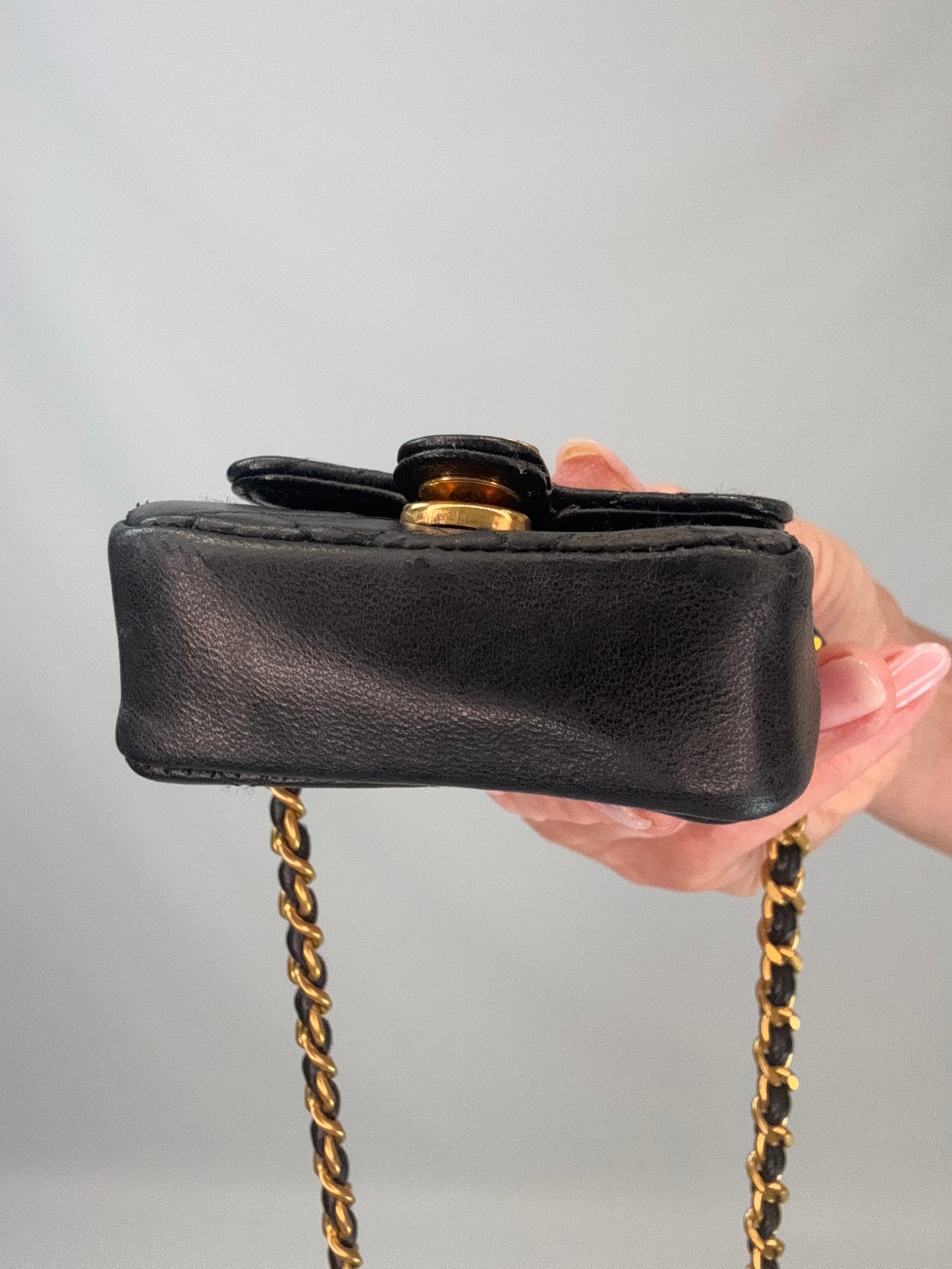 Chanel Micro CC Matelasse Chain Bag