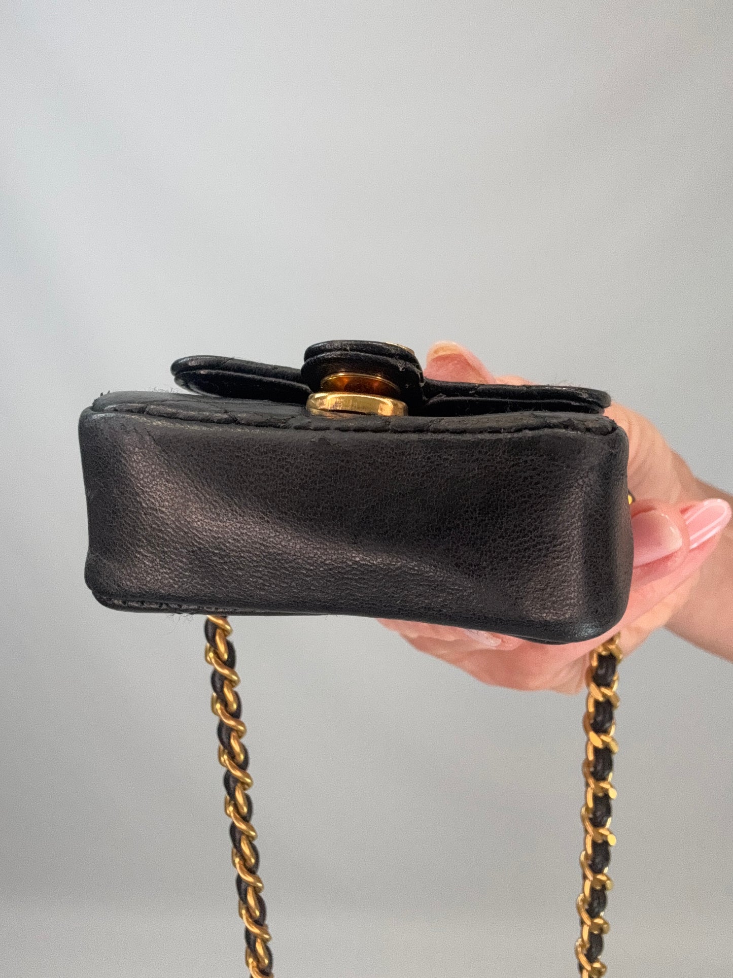 Chanel Micro CC Matelasse Chain Bag