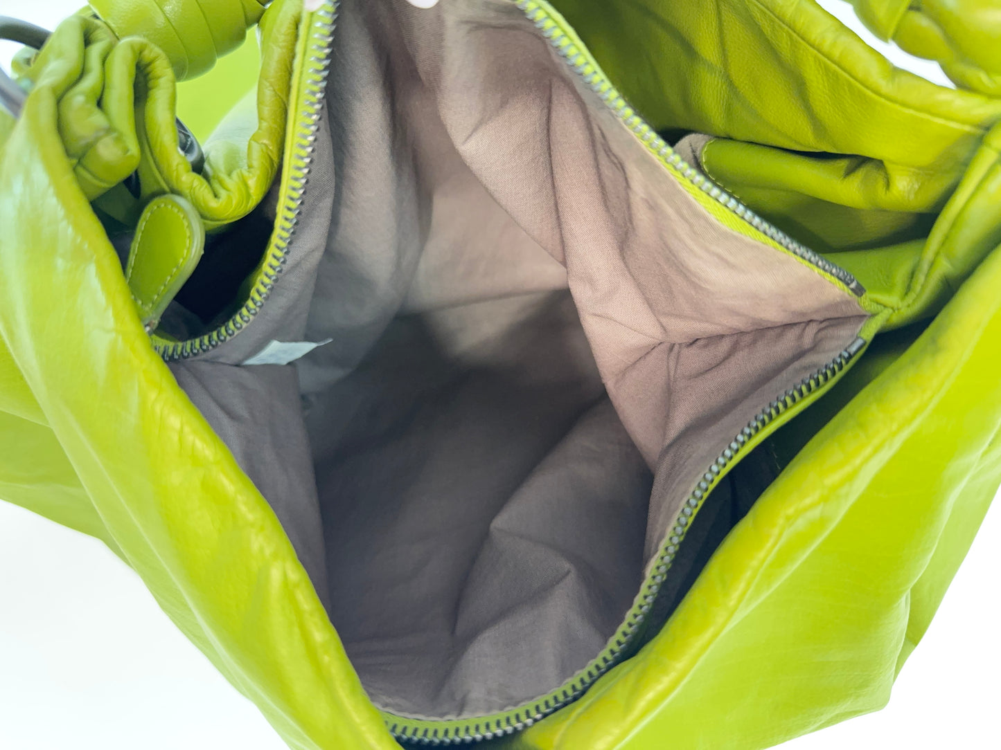 Bottega Veneta Green Intrecciato Aquilone Trimmed Hobo