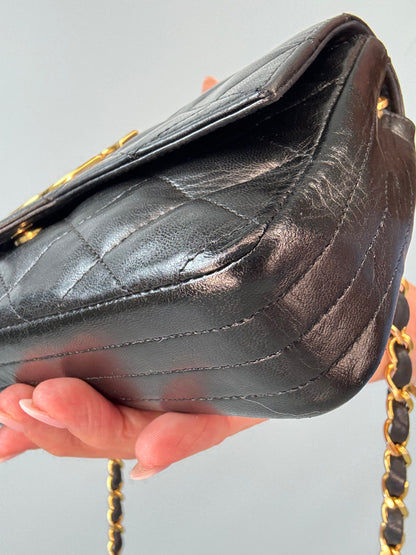 Chanel Vintage Quilted Mini East West Flap — 1986–1988