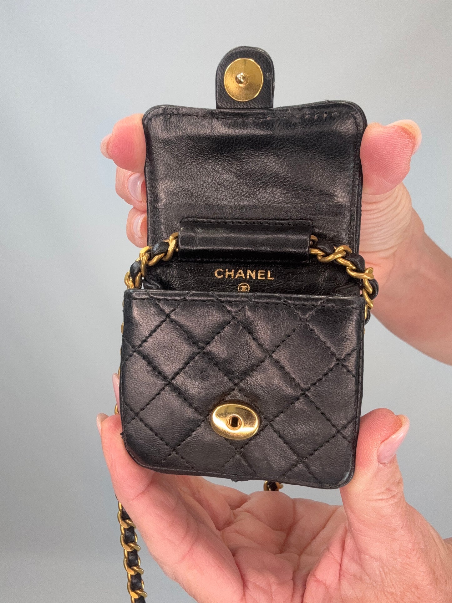 Chanel Micro CC Matelasse Chain Bag