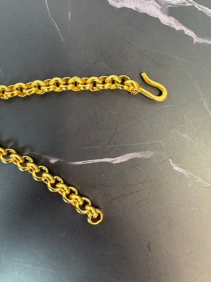 Chanel 1996 Vintage Six-Charm Chain Belt / Necklace