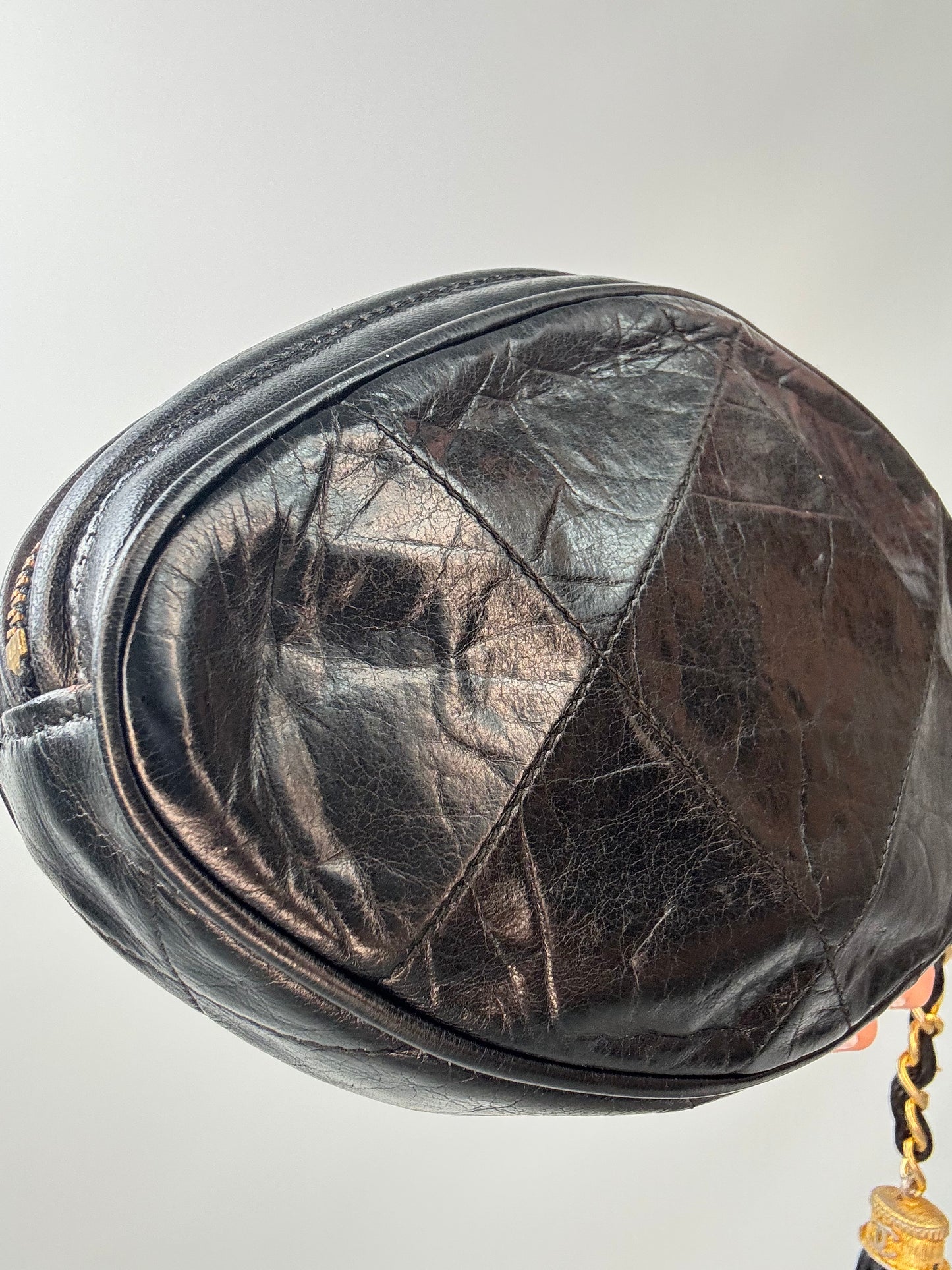 Chanel Vintage Quilted Tassel Clutch