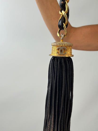 Chanel Vintage Quilted Tassel Clutch