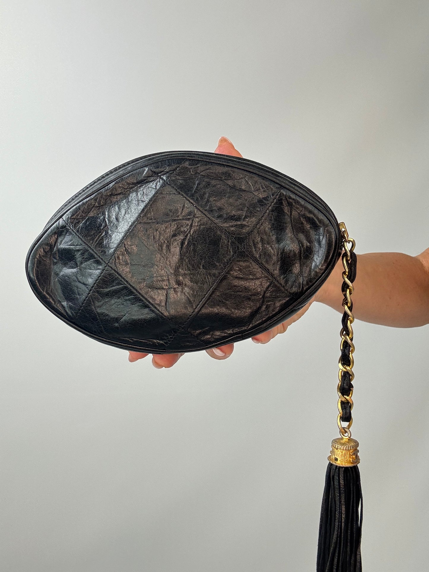 Chanel Vintage Quilted Tassel Clutch