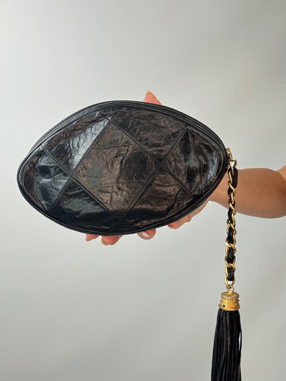 Chanel Vintage Quilted Tassel Clutch