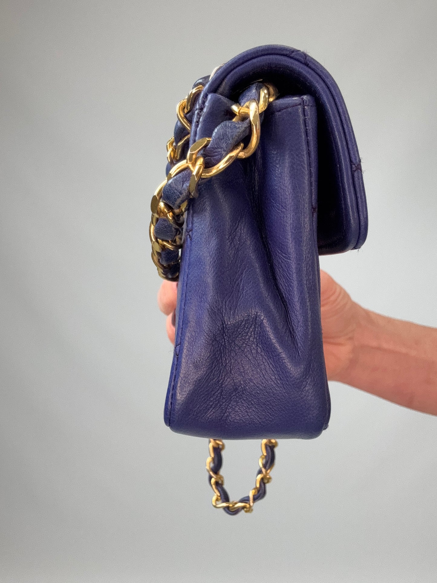 Chanel Mini Rectangular Classic Flap – Navy Lambskin GHW