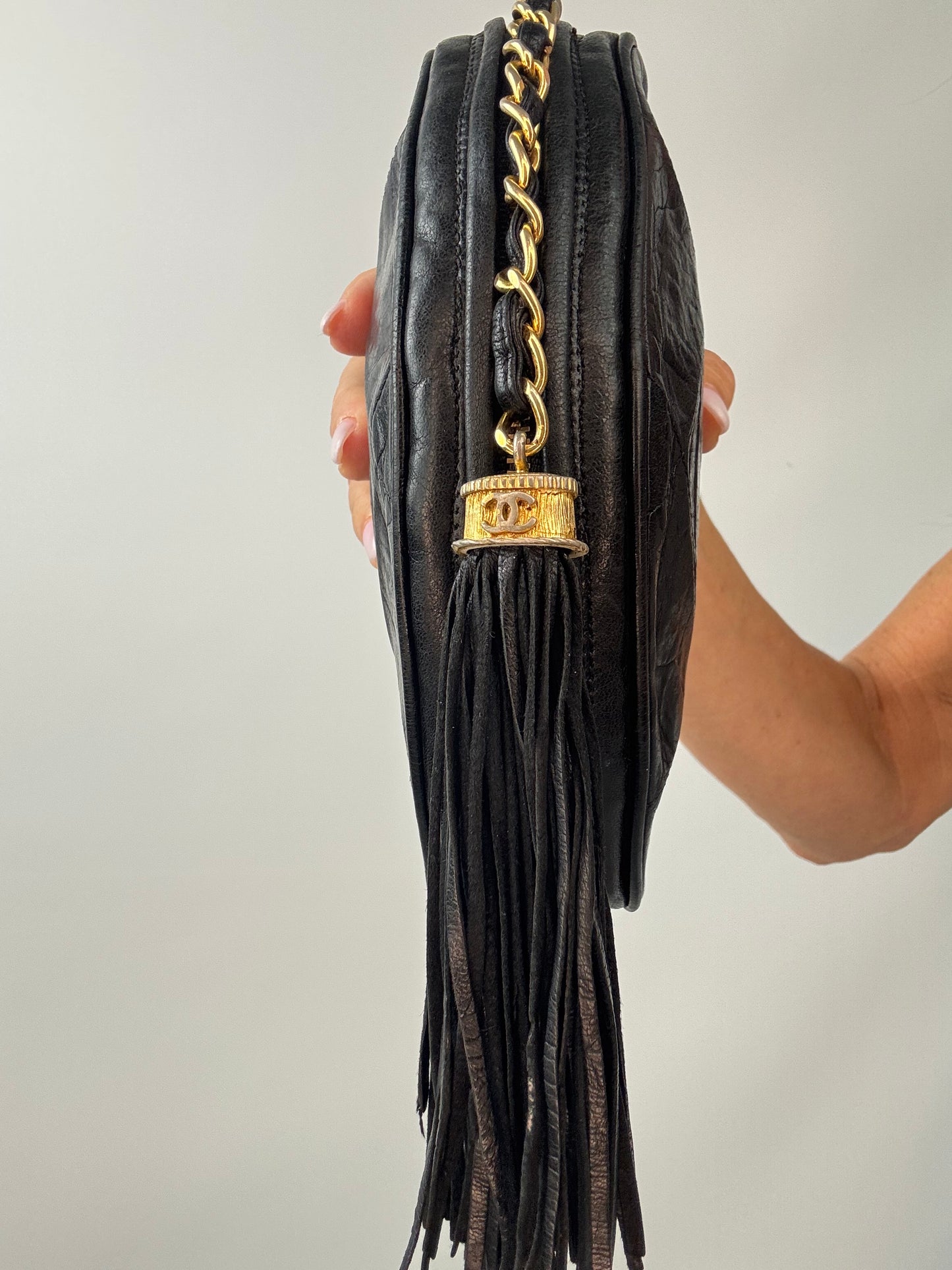 Chanel Vintage Quilted Tassel Clutch