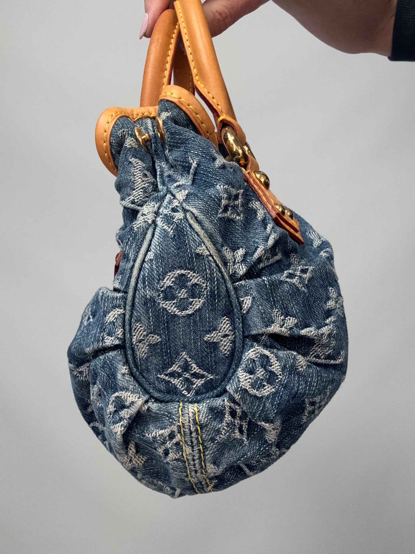 Louis Vuitton Pleaty Denim Bag