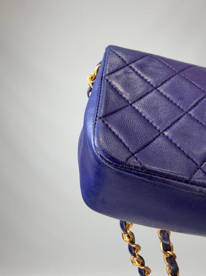 Chanel Mini Rectangular Classic Flap – Navy Lambskin GHW