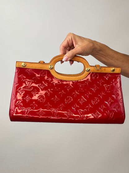 Louis Vuitton Red Monogram Vernis Roxbury Drive
