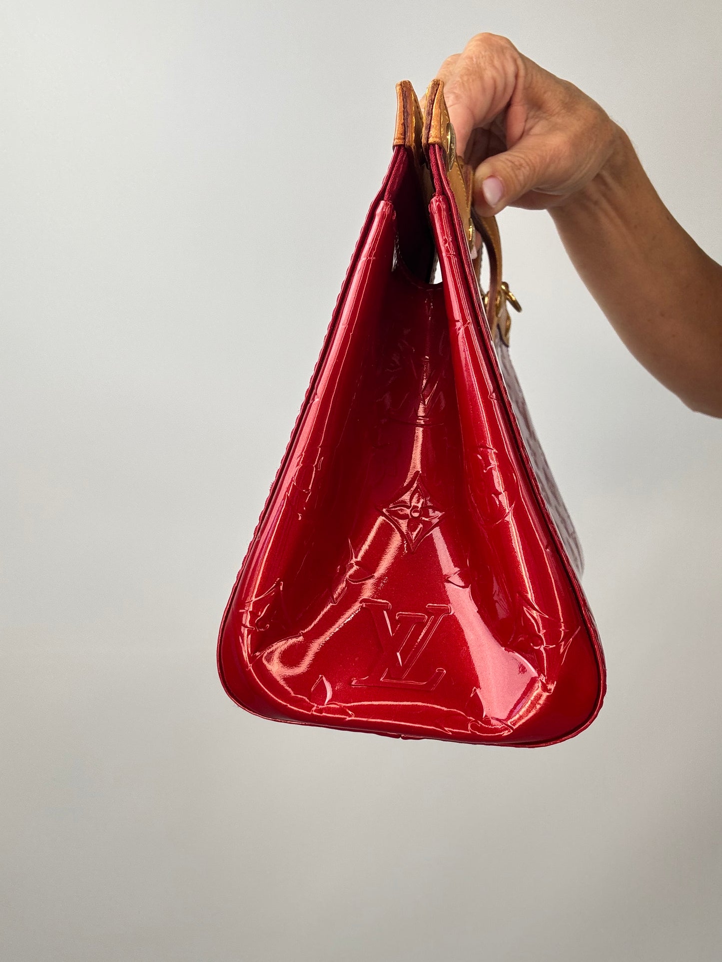 Louis Vuitton Red Monogram Vernis Roxbury Drive
