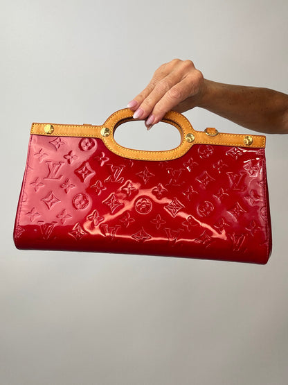 Louis Vuitton Red Monogram Vernis Roxbury Drive
