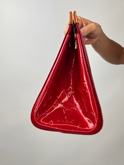 Louis Vuitton Red Monogram Vernis Roxbury Drive