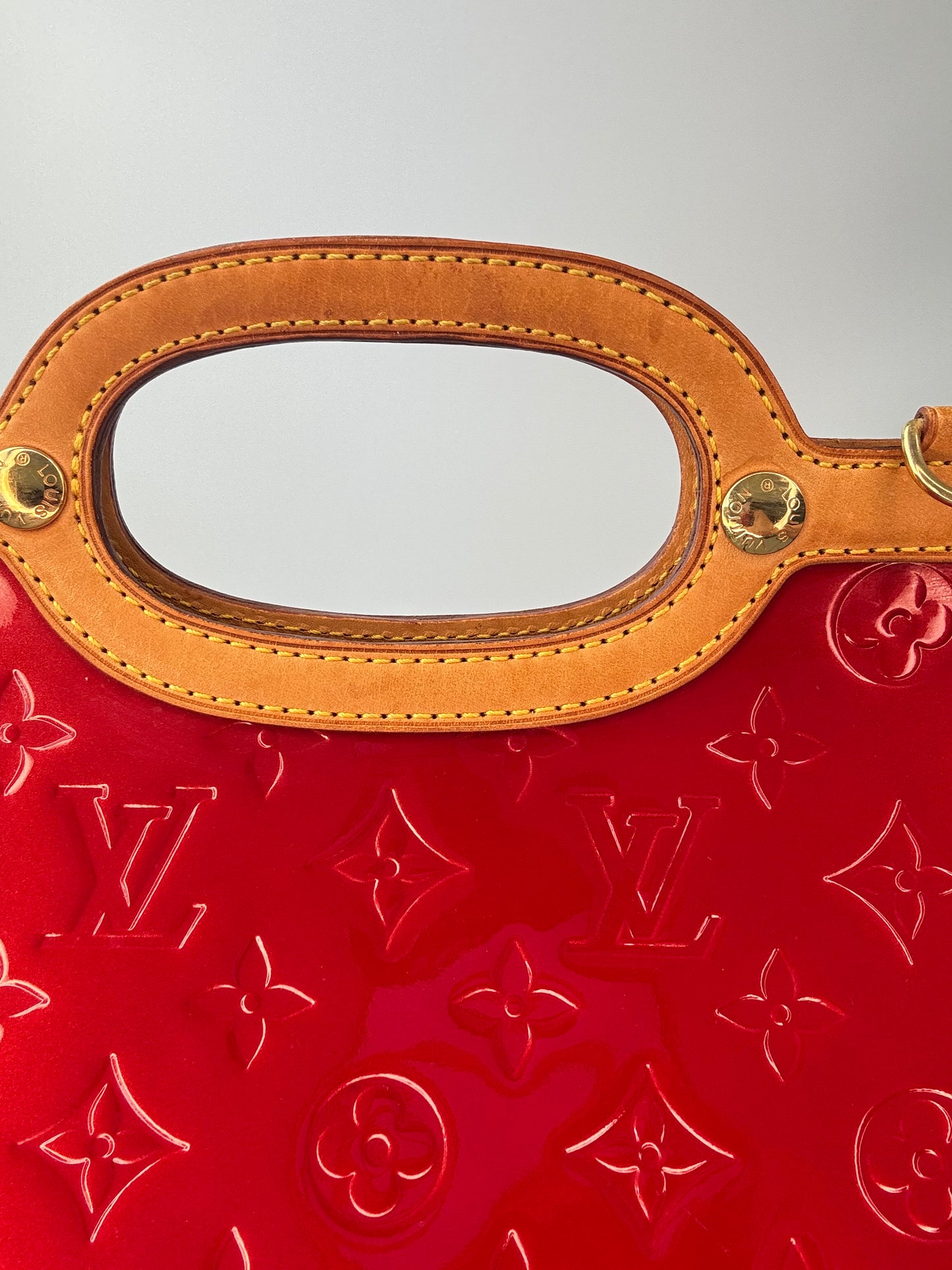 Louis Vuitton Red Monogram Vernis Roxbury Drive
