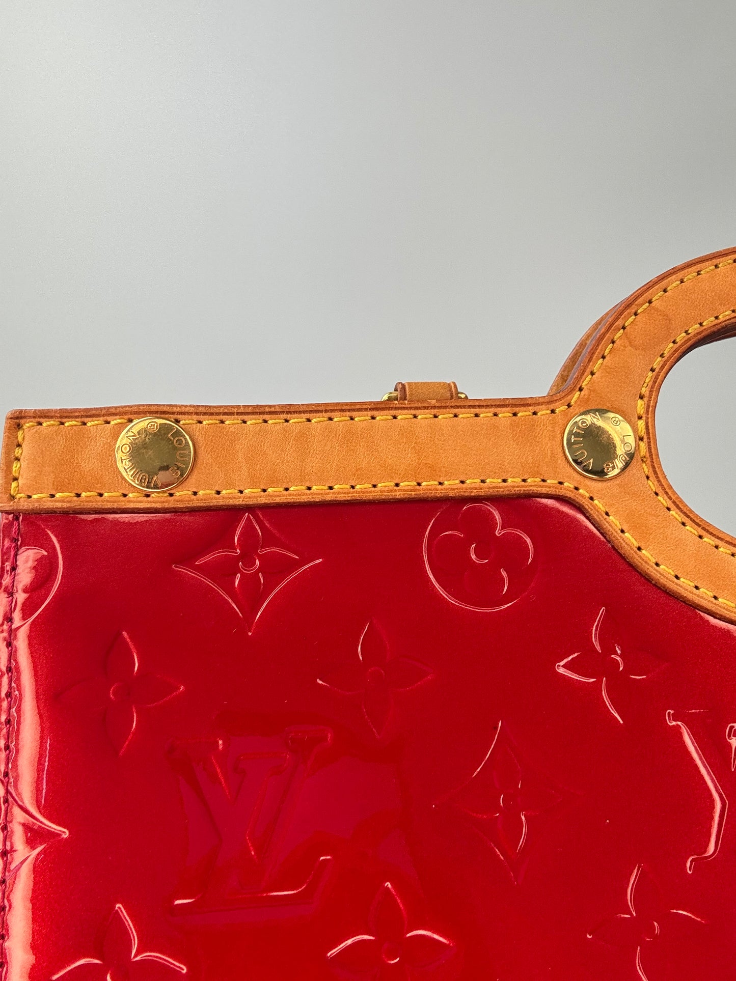 Louis Vuitton Red Monogram Vernis Roxbury Drive