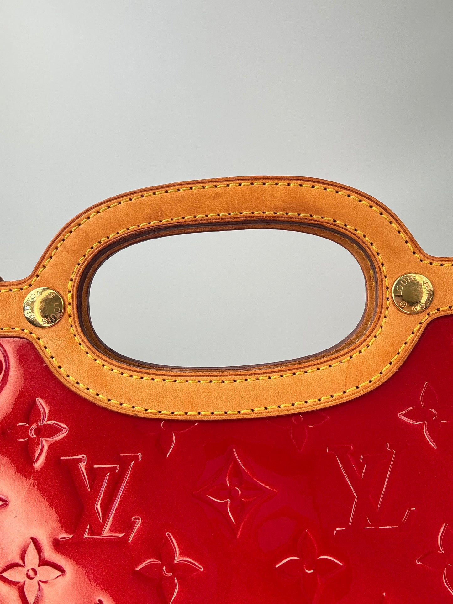 Louis Vuitton Red Monogram Vernis Roxbury Drive