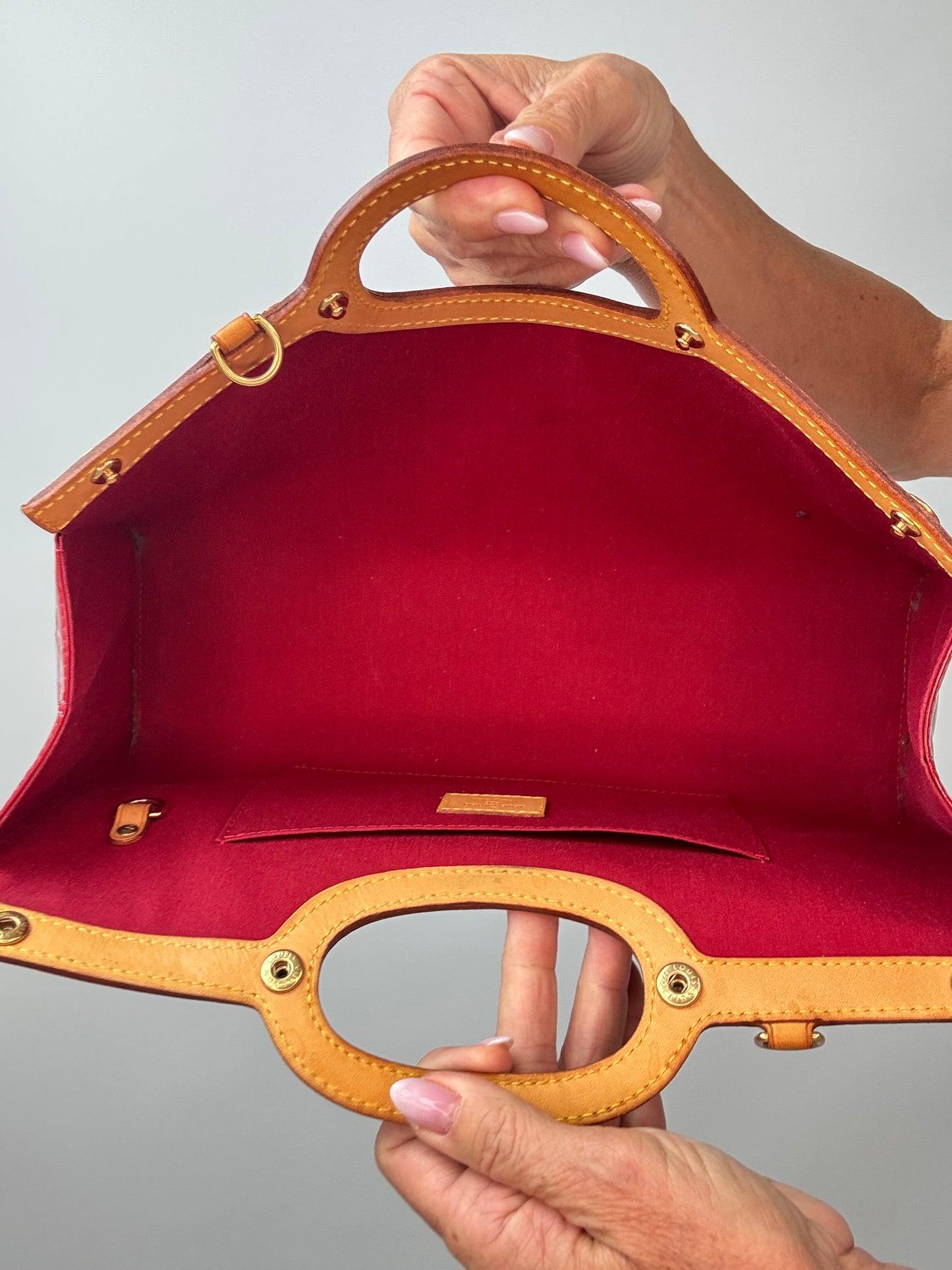 Louis Vuitton Red Monogram Vernis Roxbury Drive
