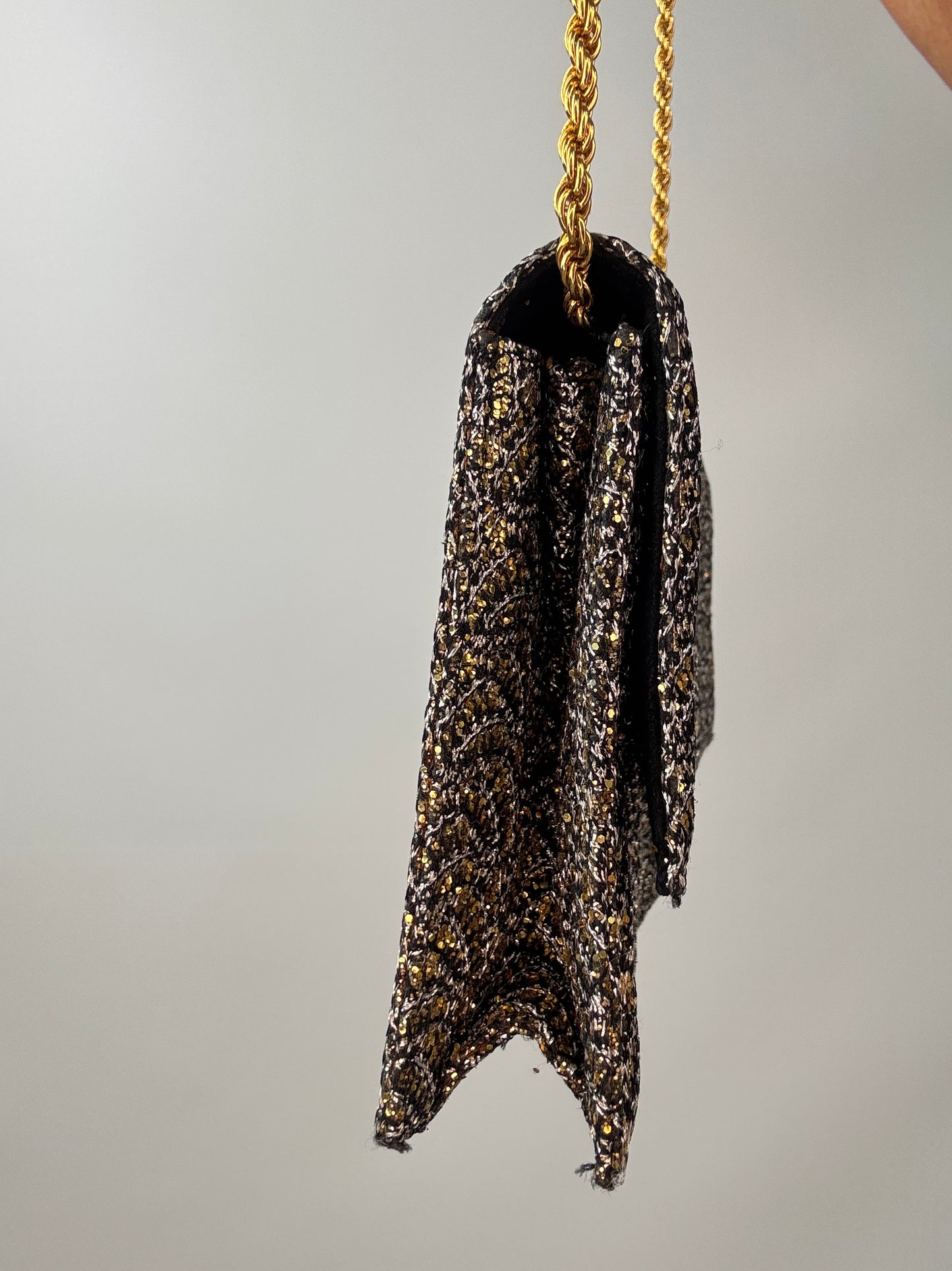 Vintage Celine Metallic Brocade Evening Bag