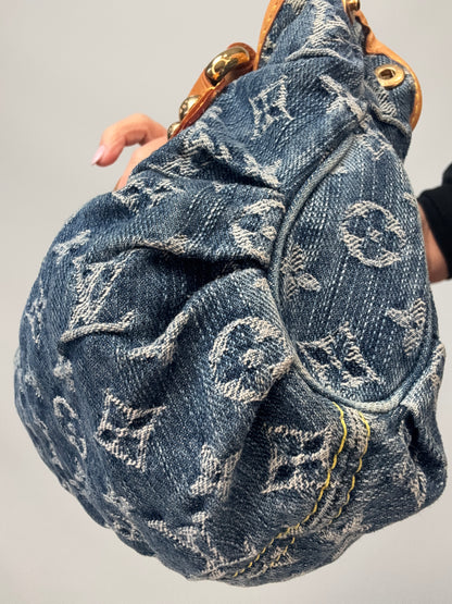 Louis Vuitton Pleaty Denim Bag