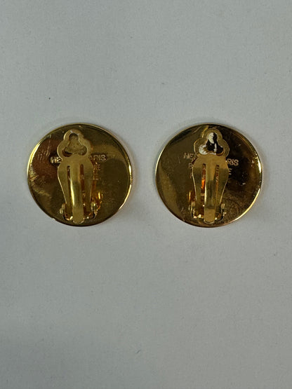 Hermes Sellier Clip On Earrings