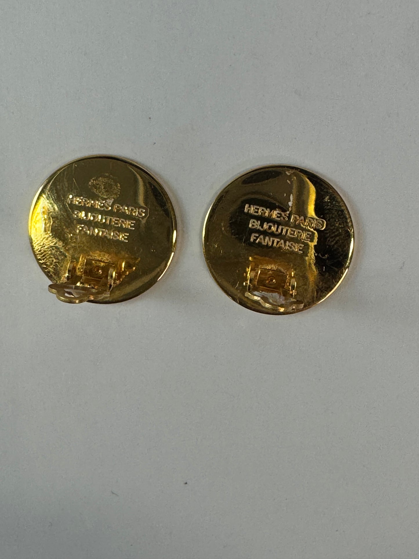 Hermes Sellier Clip On Earrings