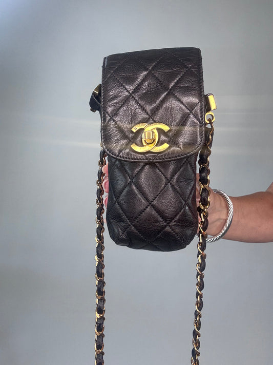 Chanel Vintage Phone Holder Crossbody