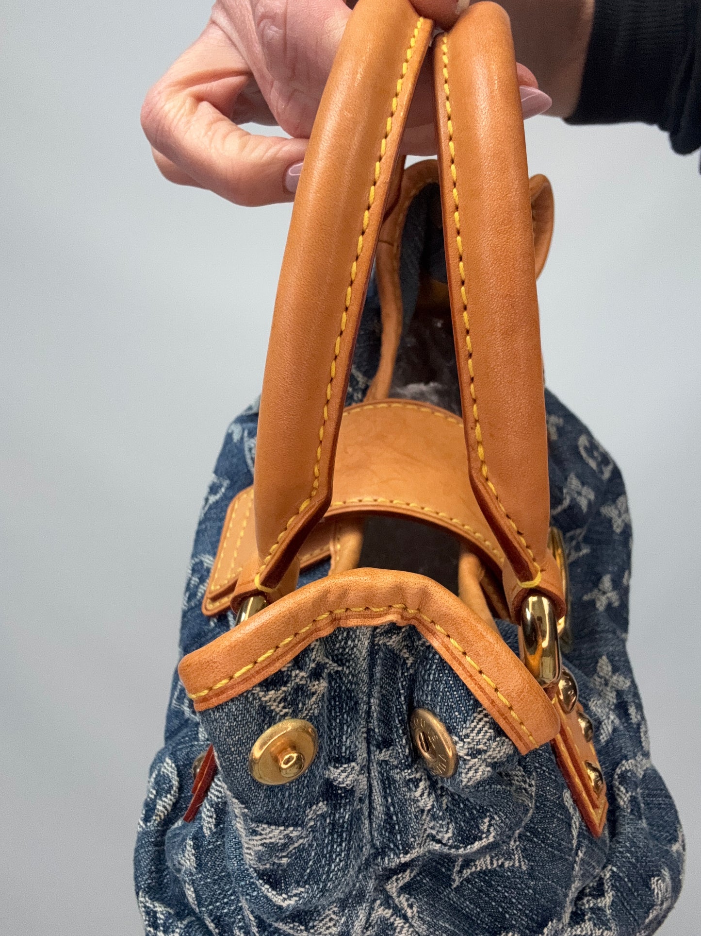 Louis Vuitton Pleaty Denim Bag