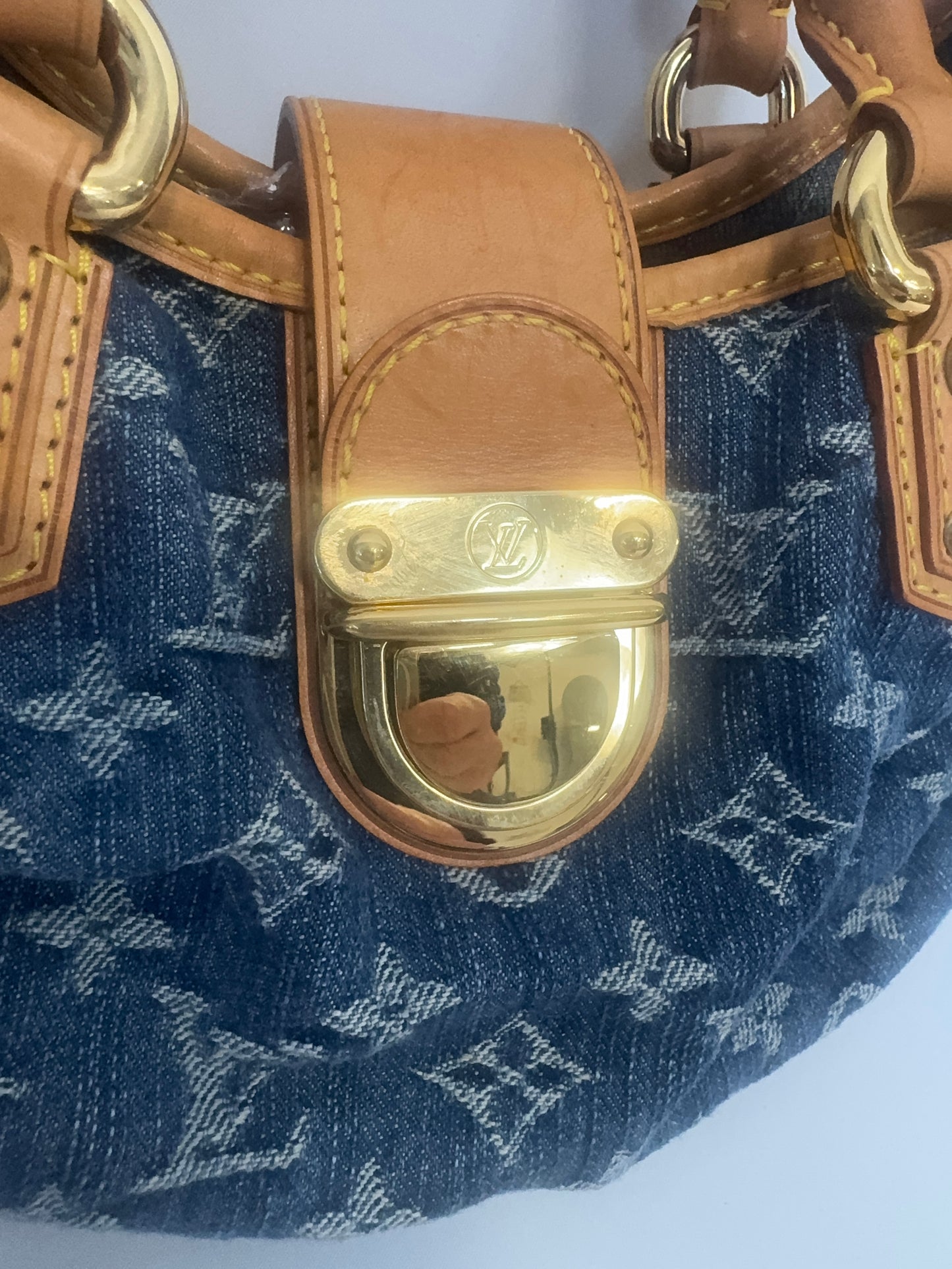 Louis Vuitton Pleaty Denim Bag