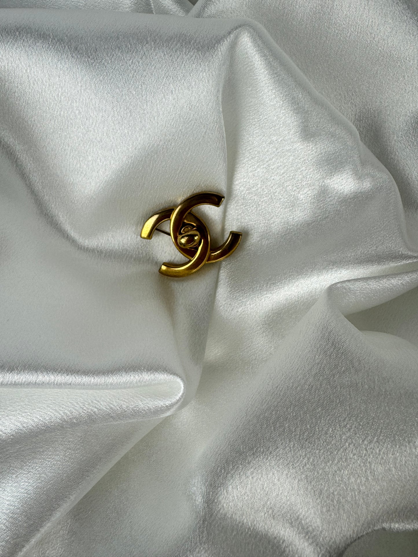 Chanel Vintage Turn Lock Brooch