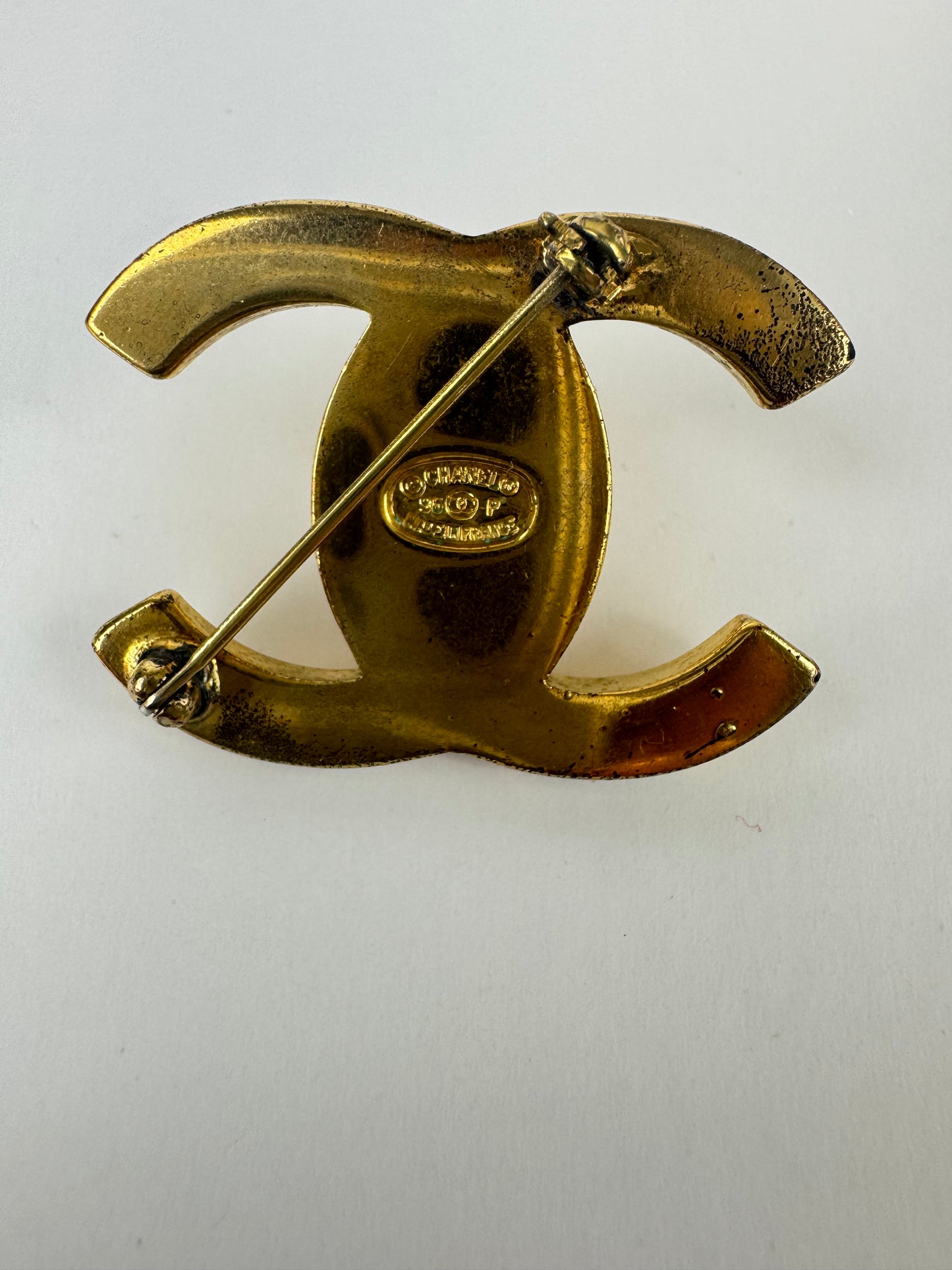 Chanel Vintage Turn Lock Brooch