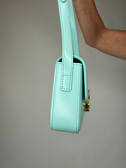 Celine Claude Triomphe Tiffany Blue Bag