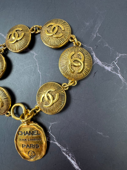Chanel Vintage 31 Rue Cambon CC Medallion Bracelet