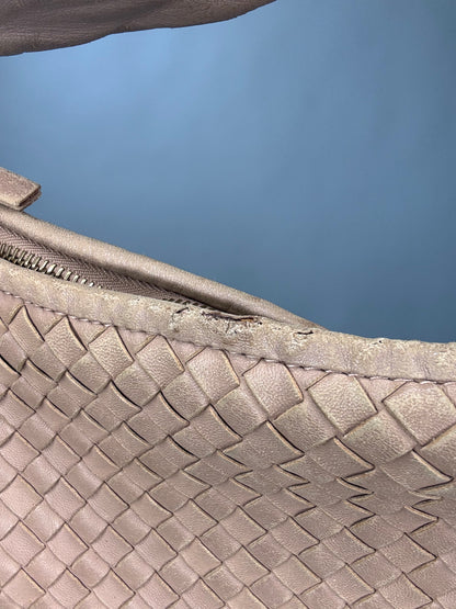 Bottega Veneta Vintage Woven Calf Lather Hobo Large