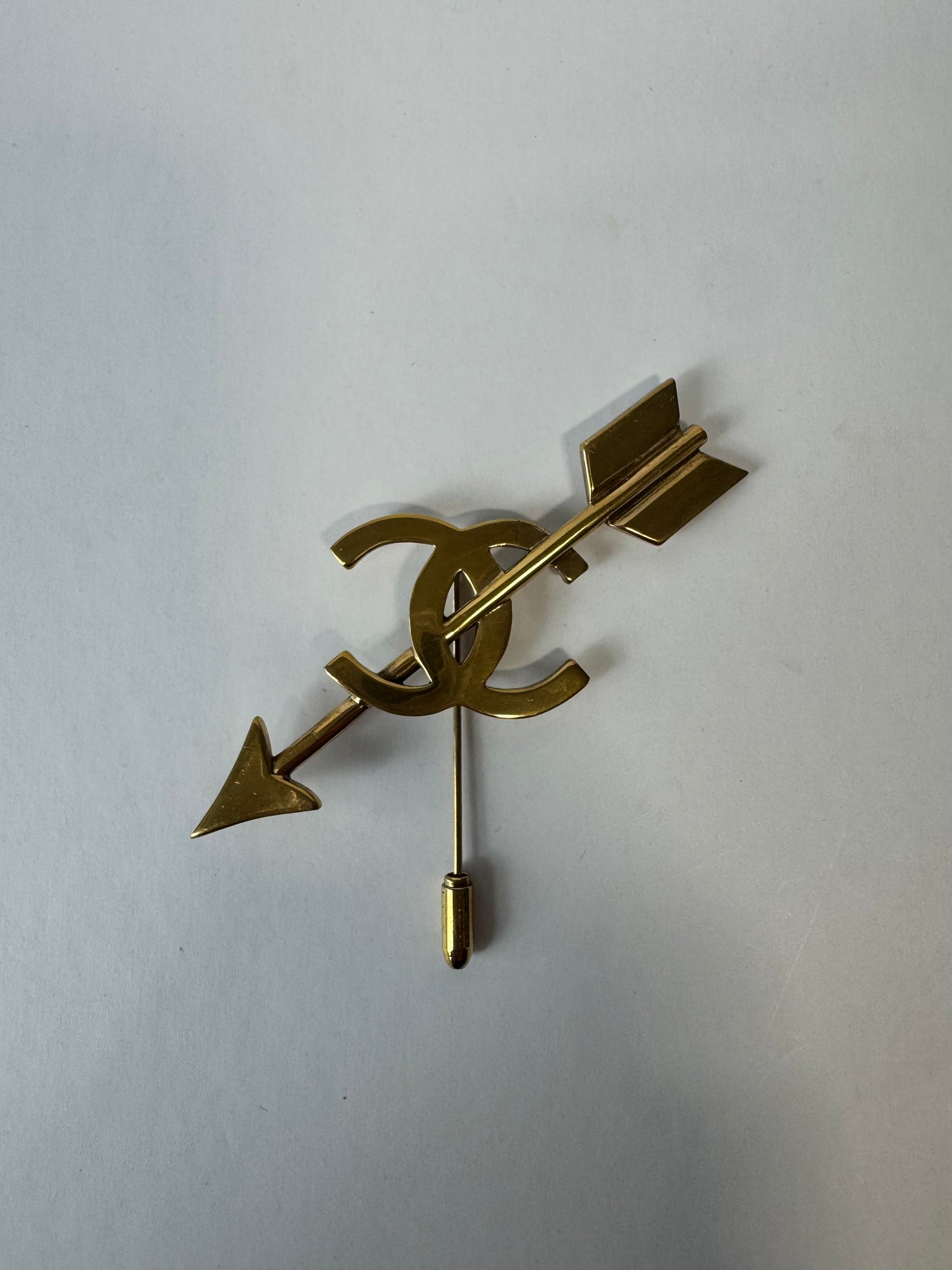Chanel 1990 Bow And Arrow Pin Brooch